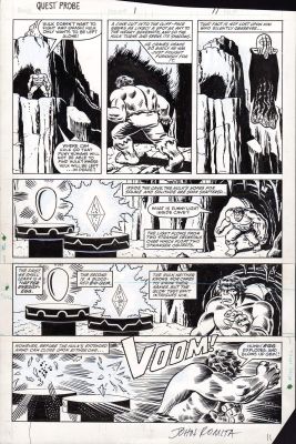 John Romita Senior | Questprobe #1 p.11 (Hulk!) | Tavole Originali