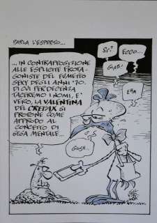 Silver - Illustrazione originale "Questa Valentina è mia! - Parla l’esperto" - Loose page - (2018) | Catawiki