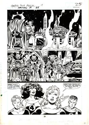 Byrne, John; Sinnott, Joe | The Fantastic Four Annual #19 Page 21 Large Original Art by John Byrne and Joe Sinnott. | Parigi Books