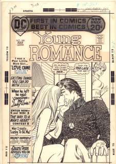 Art Saaf, Vince Colletta - young romance #184 cover - ‘goodbye, my lady love! ‘ - 1972