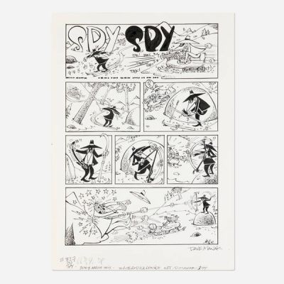 Dave Manak | Mad Magazine #327 "Spy vs. Spy" Original Art (EC, 1993) | Landry Pop Auctions