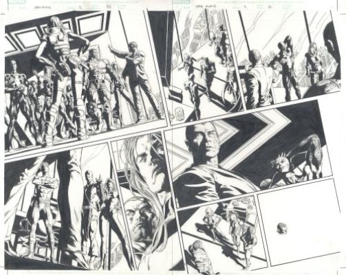 Mike Deodato | Dark Avengers, issue 2, pages 10 et 11 | Galerie 9ème Art