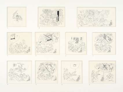 Jean-Jacques Sempé Né En 1932 La Tasse de Thé Encre de Chine Et Mine de Plomb Sur Papier Pour Un Récit En Onze Dessins Réalis... | La tasse de thé | Artcurial