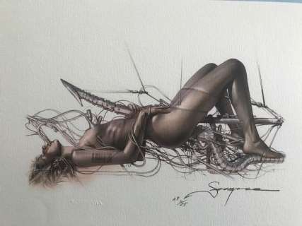 Pin up ’Angel’ - Lithographie - Pin up by Sorayama - Numerotée (11/25) et signée - (2010) | Catawiki
