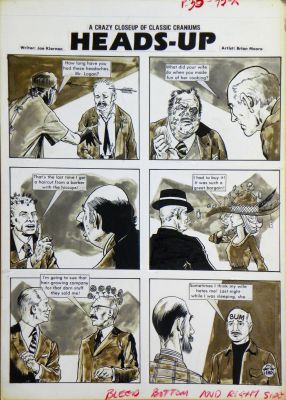 Brian Moore | Crazy Magazine –  » HEADS-UP  » – Planche Originale | Zic et Bul