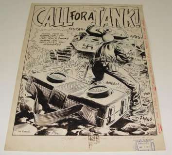 101: JOE KUBERT. SPLASH PAGE. G.I. COMBAT #52 | Weiss Auctions