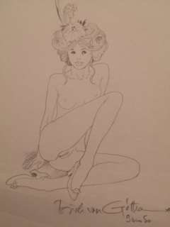 Erich Von Gotha - Dessin original au crayon au edition originale de la BD - Exemplaire 09/50 - Signé et numéroté - Le journal de Sartine - Hardcover - First edition - (2007) | Catawiki