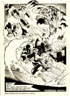 Jon Haward - Flash/ Green Lantern 50Th Anniversary Pinup