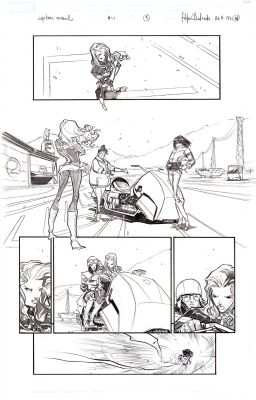 Filipe Andrade | Captain Marvel #11 p.7 | Tavole Originali