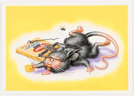 Garbage Pail Kids Matt Rat/Rachel Rodent 66 a/b Series 2 Illustration Original Art (Topps, 1985)....