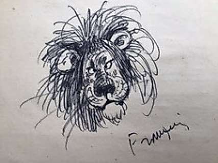 Franquin, André - Dessin original -Â Lion | Catawiki