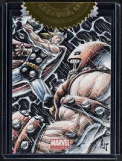 2011 Rittenhouse Marvel Universe - Thor vs Juggernaut by Anthony Tan - Sketch Card | Heritage