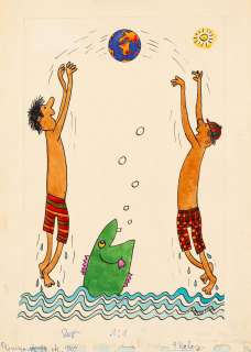 Bohdan Butenko (1931 - 2019) | Bohdan Butenko | Bez tytułu - ilustracja do czasopisma "Płomyczek" | Desa Unicum