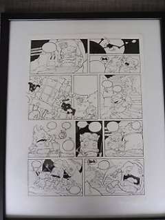 Berte, Kristof - Originele pagina + Geprinte pagina in kleur - Lise op Monstereiland - (2016)