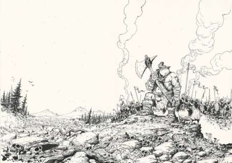 Donjon - Couverture et 4ème de couverture originale Donjon Antipodes -10000 - L’Armée du crÃ¢ne - (2019) | Catawiki