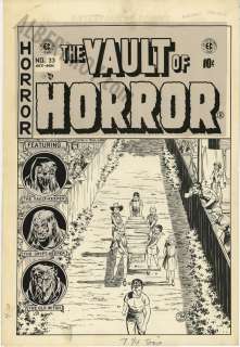 Johnny Craig - vault of horror issue 33 page cover