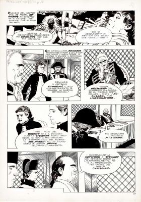 Attilio Micheluzzi | Gli ammutinati del Bounty p.38 | Tavole Originali