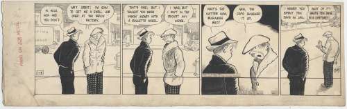 Frank King | King – Gasoline Alley, Original Daily Strip Art, 1/13/1940 | Russ Cochran