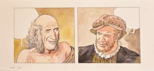 Manara, Milo | Manara, Milo - Strip original couleur - Borgia T3 - Les Flammes du BÃ»cher - (2008) | Catawiki