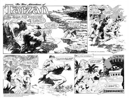 Tom Grindberg | Grindberg - The New Adventures of Tarzan, #3734 Sunday Page | Russ Cochran