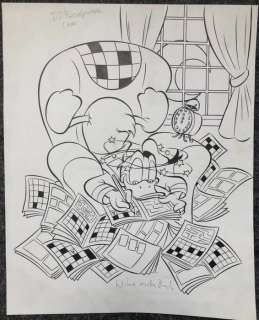 Wilma Van Den Bosch | Wilma van den Bosch - Originele tekening cover - Donald Duck Puzzelparade | Catawiki