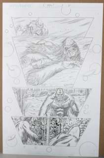 Walt Flanagan - cryptozoic man #3 p. 13 - monster scene