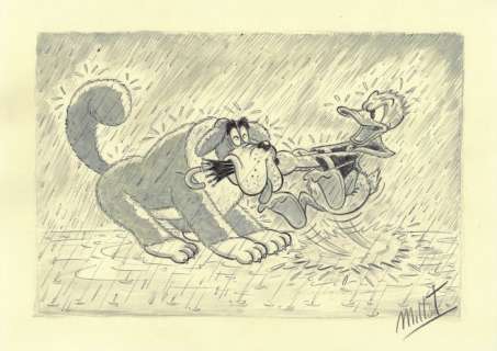 Millet | Donald Duck - Original Drawing Sketches - Millet | Catawiki