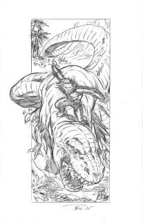 Paul Pelletier | Sketch Pin-Up, Devil Dinosaur and Moonboy | Paul Pelletier