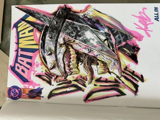 Ken Lashley aka Ledkilla - Man Who Laughs Batman Sketch Cover by Ken Lashley