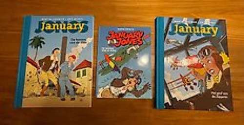 Eric Heuvel & Martin Lodewijk - January Jones - De horens van de stier - Het graf van de zeppelin - 2 dossieredities + softcover scenario - Cartonné