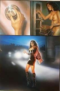 Lorenzo Sperlonga | Sperlonga, Lorenzo - Original painted page - Smoky Jones - Published in Hustler’s Brown Sugar - Page volante - (1999) | Catawiki