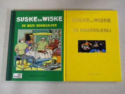 Willy Vandersteen | Suske en Wiske - Luxe edities De Boze Boomzalver (met opdrachttekening) + De Bokkeriejersj - Cartonné - EO - (1997/2001) | Catawiki
