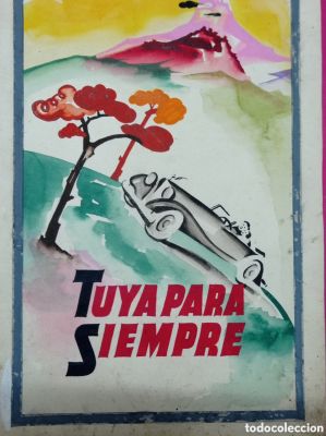 Original años 40 ’s . Acuarela pintura sobre cartoné | todocoleccion (Buy It Now)