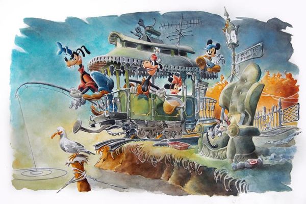 Paolo Mottura | “Mickey Mouse & Friends: Capolinea” – Illustrazione | Cart Gallery