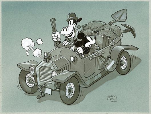 Moreno Chiste | “Topolino e il tesoro di Clarabella” (Race for Riches) – Illustrazione | Cart Gallery
