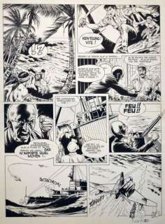 Aidans Edouard | Les Franval Planche 43 de l’album Alerte à Bornéo Encre... | Vermot et Associés