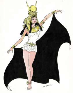 De Gieter | Papyrus, Théti-Chéri, dessin original grand format à l’encre de chine et aux encres de couleurs. | Septimus