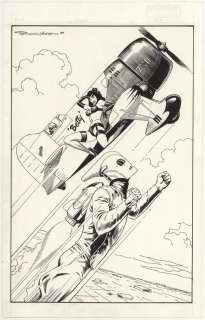 130: Heath Pacific Comics Pres pinup original comic art | Russ Cochran