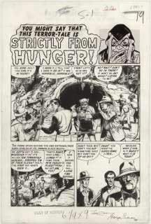 165: Evans Vault of Horror #27 6pgs original comic art | Russ Cochran