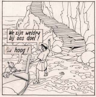 Laudy, Jacques | Hassan et Kaddour - Le voleur de Bagdad / De dief van Bagdad - Planche originale (planche 56) - Avec album de luxe - Cartonné - EO - (1948/2021) | Catawiki