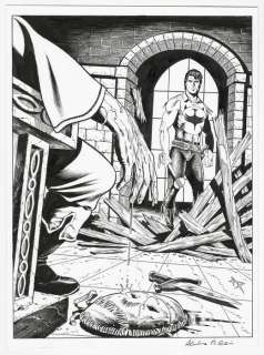 Alessandro Piccinelli | Zagor #646 - A. Piccinelli - cover originale inedita per "I Servi di Cromm" - Page volante - Exemplaire unique - (2019) | Catawiki