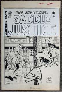 Johnny Craig | Craig - Saddle Justice #4, Cover, 1948 | Russ Cochran