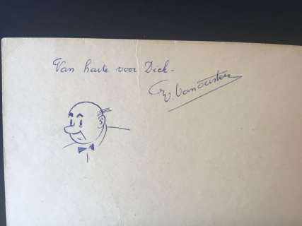 Willy Vandersteen | Suske en Wiske TV-46 - De kaartendans + Opdrachttekening Willy Vandersteen - Broché - EO - (1962) | Catawiki