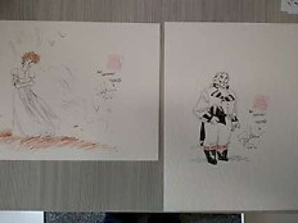 Stefano Turconi - Teresa Radice - Il Porto Proibito - Illustrazioni originale - il porto proibito di Stefano Turconi e Teresa Radice - Page volante - Exemplaire unique - (2017/2021)