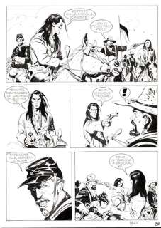 Stefano Biglia - Magico Vento n. 77 - 4x S.Biglia - Tavola Originale "Pioggia-in-faccia" - Page volante - EO - (2003)