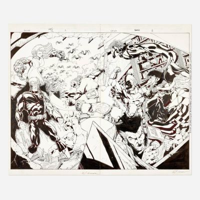 Lot 139 - Jim Calafiore and Eric Cannon, Exiles #42 Story Pages 2 and 3 Original Art (Marvel Comics, 2004) | Landry Pop Auctions