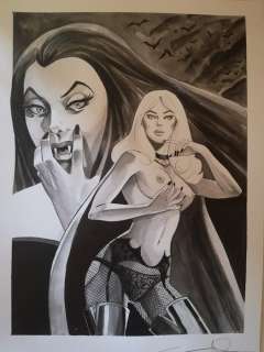 Giuseppe Candita | Zora la vampira - G. Candita - original artwork - Page volante - Exemplaire unique (2021) | Catawiki