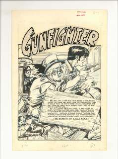 Graham Ingels | Ingels - GUNFIGHTER #12, Splash Page | Russ Cochran