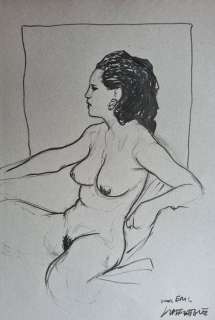 Liberatore, Tanino | Liberatore, Tanino - Dessin original - Femme nue - Format: 24 x 35 cm. - Page volante | Catawiki