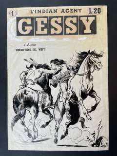 Mario Fantoni | Gessy - L’indian Agent - Page volante - EO - (1952) | Catawiki